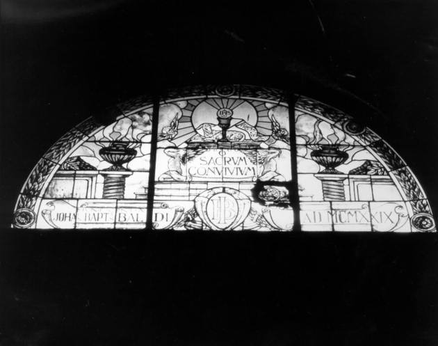 Eucaristia (vetrata) - manifattura toscana (sec. XX)