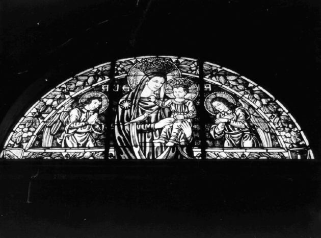 Madonna con Bambino (vetrata) - bottega toscana (sec. XIX)