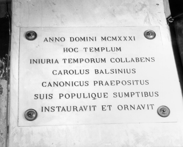 lapide commemorativa - ambito italiano (sec. XX)