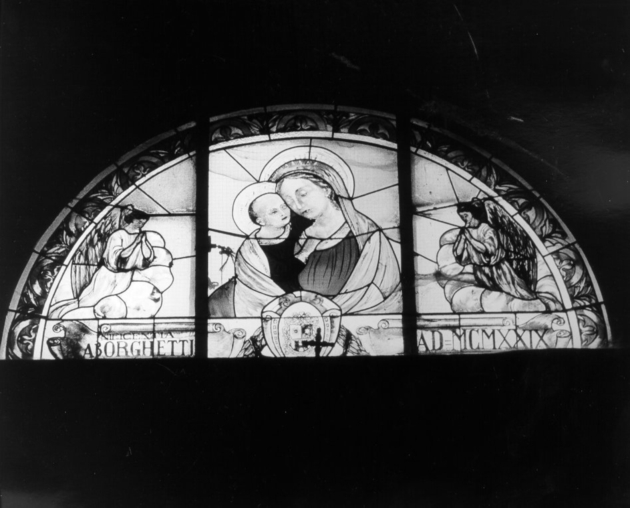 Madonna con Bambino (vetrata) - bottega toscana (sec. XX)