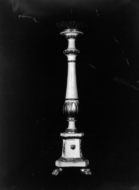 candeliere, serie - bottega toscana (inizio sec. XIX)