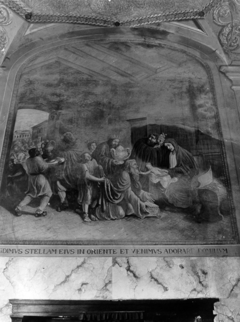 adorazione dei Re Magi (dipinto) di Ademollo Luigi (prima metà sec. XIX, sec. XX)