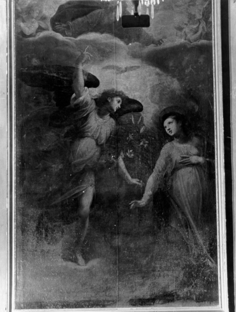 Annunciazione (dipinto) di Roncalli Cristoforo detto Pomarancio (seconda metà sec. XVI)