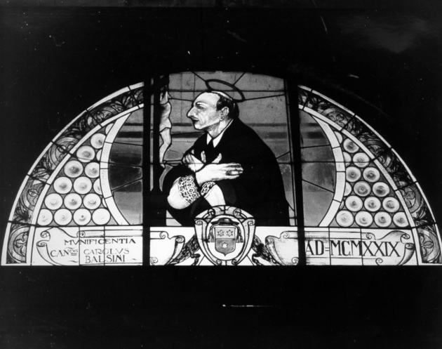 San Carlo Borromeo (vetrata) - bottega toscana (sec. XX)