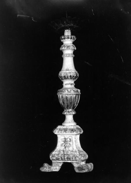 candeliere, serie - bottega toscana (metà sec. XVIII)