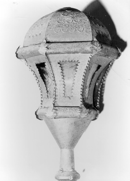 lanterna processionale, coppia - bottega toscana (fine sec. XIX)