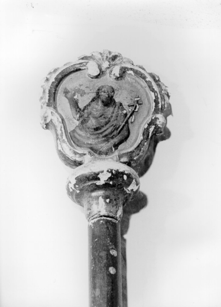 mazza processionale - bottega toscana (secc. XVIII/ XIX)