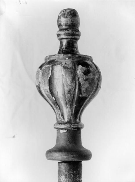 asta di baldacchino processionale, coppia - bottega toscana (inizio sec. XIX)