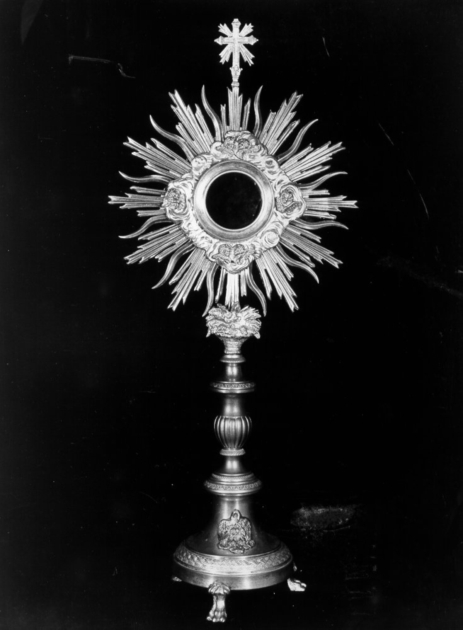 ostensorio - bottega italiana (metà sec. XIX)