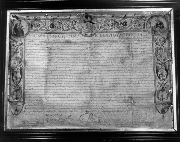 pergamena - ambito italiano (sec. XVII)