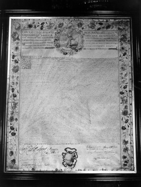 pergamena - ambito italiano (sec. XVIII)