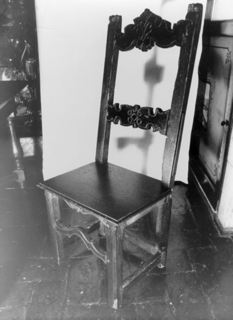 sedia, coppia - bottega toscana (prima metà sec. XIX)