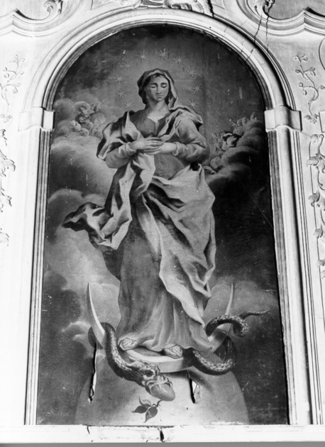 Immacolata Concezione (dipinto) di Argelas Maria Alessandra (sec. XVIII)