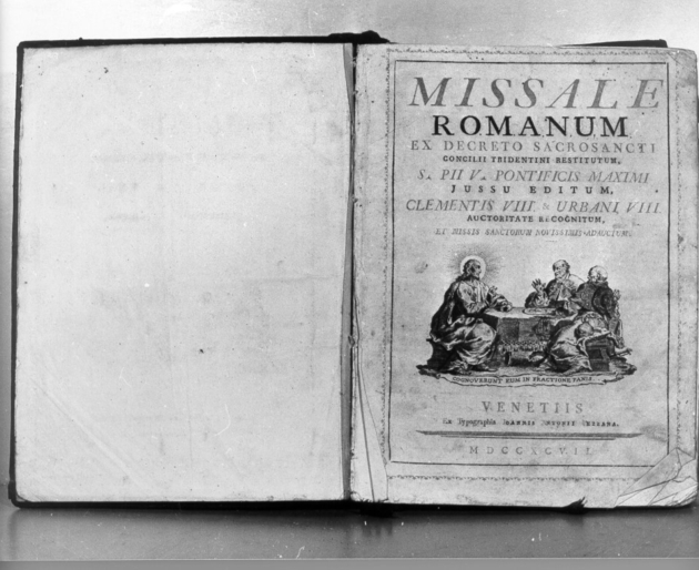 coperta di libro liturgico - bottega veneziana (sec. XVIII)