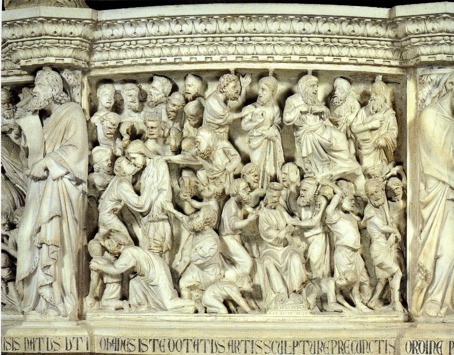 storie della passione di Cristo (rilievo) di Giovanni Pisano (sec. XIV)