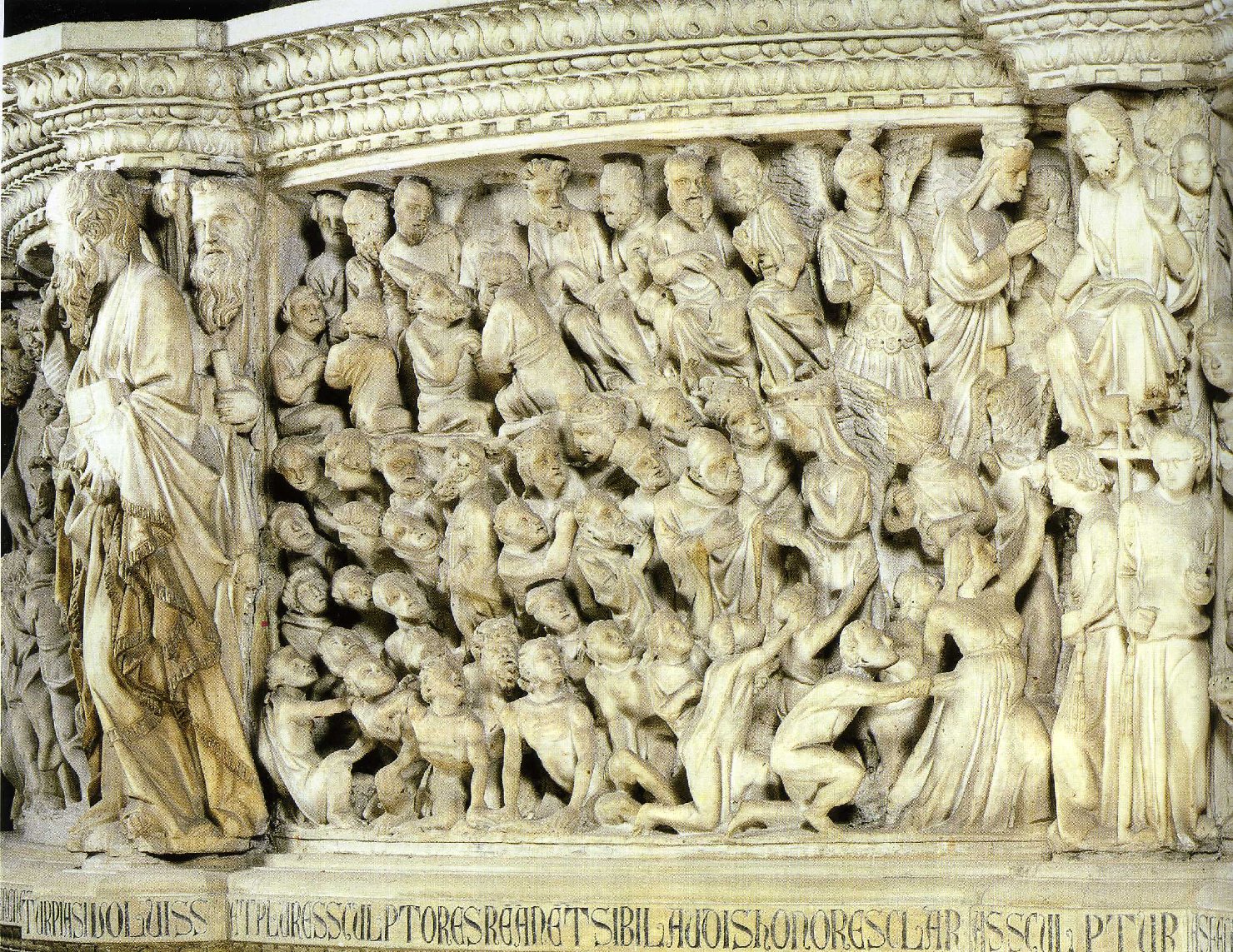 gli Eletti (rilievo) di Giovanni Pisano (sec. XIV)