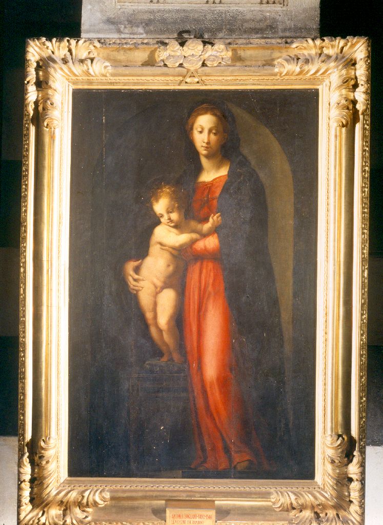 Madonna con Bambino (dipinto) di Sogliani Giovanni Antonio (sec. XVI)