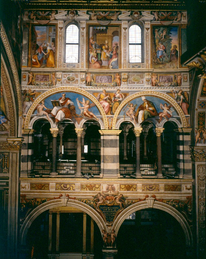 storie di Maria e di Cristo (dipinto, ciclo) di Cinganelli Michelangelo (secc. XVI/ XVII)