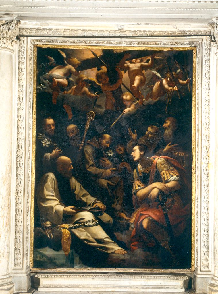 Santi (dipinto) di Paggi Giovanni Battista (sec. XVII)