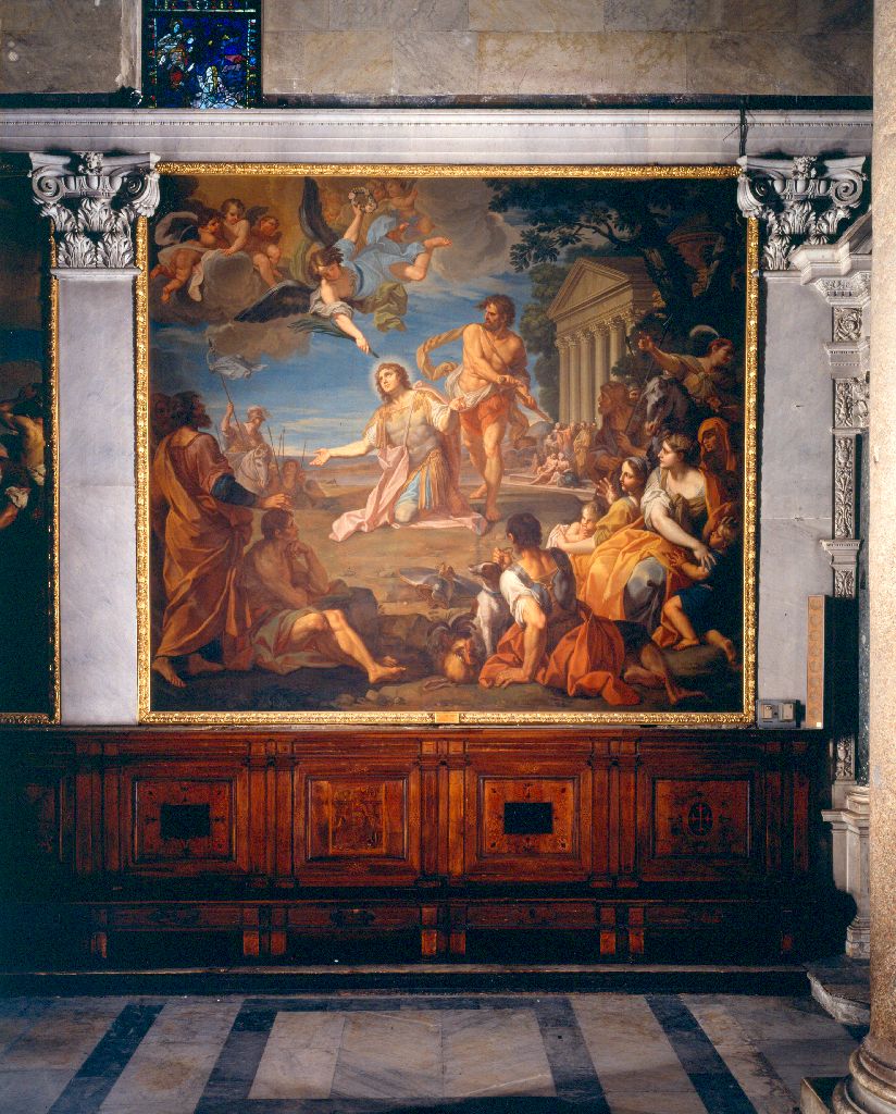 martirio di San Torpè (dipinto) di Costanzi Placido, Tempesti Giovanni Battista (sec. XVIII)