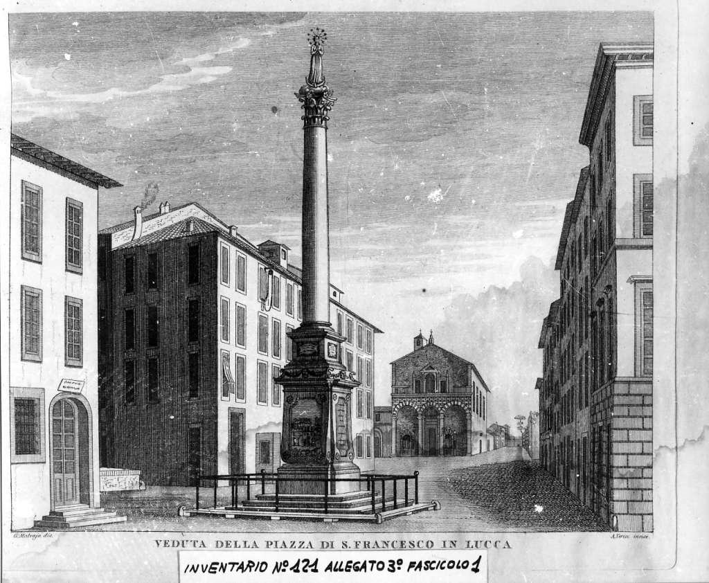 veduta di città (stampa) di Verico Antonio, Matraja Giuseppe (prima metà sec. XIX)