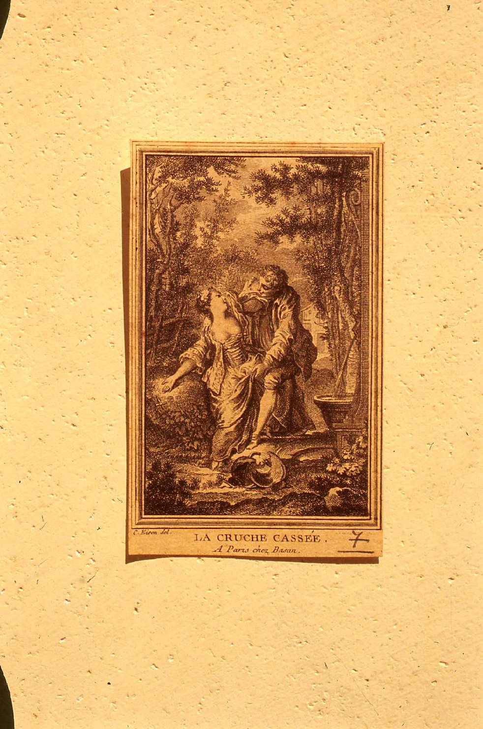 allegoria della perdita della purezza (stampa) di Eisen Charles (sec. XVIII)