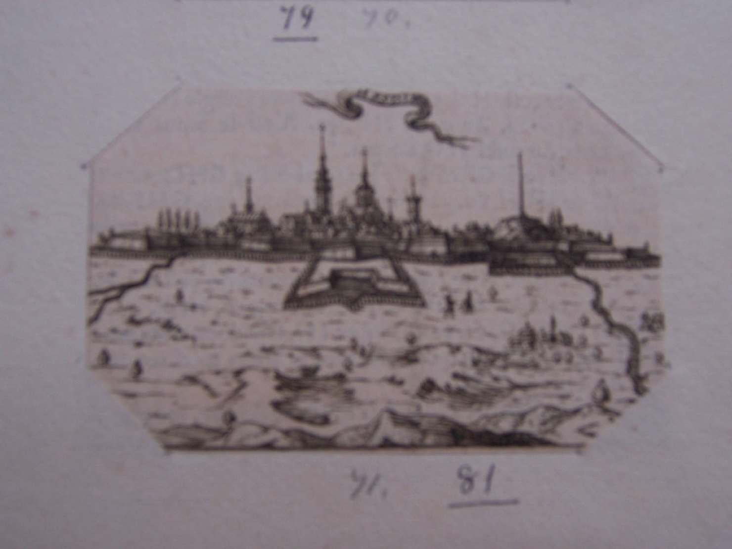 veduta di Hesdin (stampa) - ambito europeo (sec. XVII)