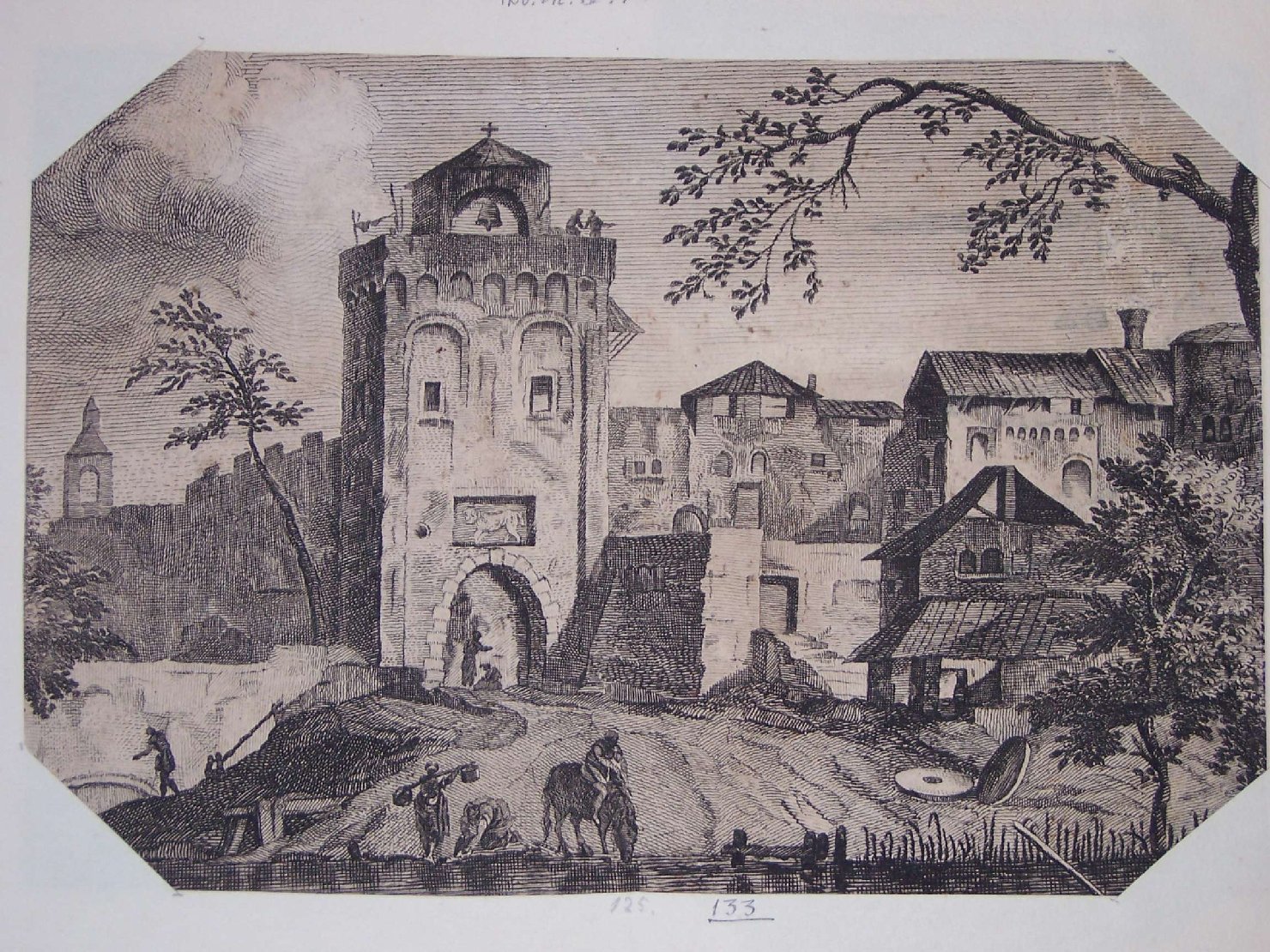 veduta di città (stampa) - ambito europeo (sec. XVIII)