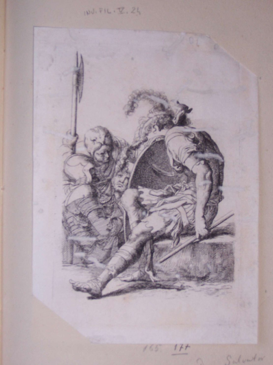 soldati a riposo (stampa) - ambito europeo (sec. XVII)