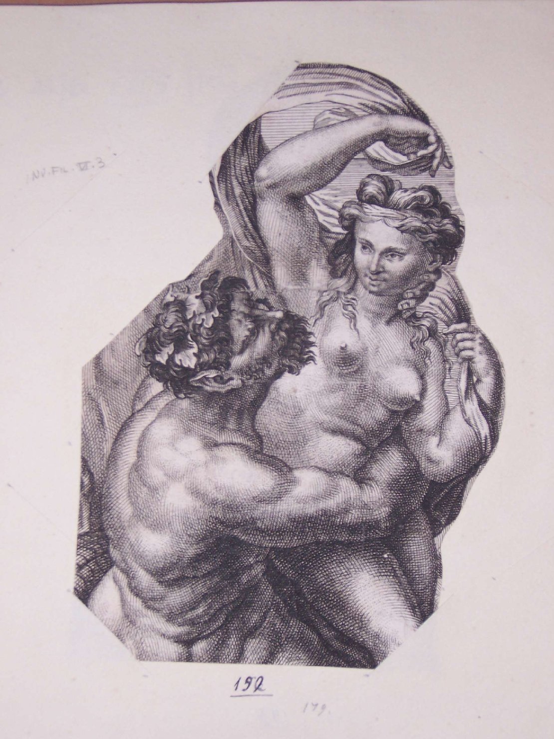 baccanale (stampa, frammento) - ambito europeo (sec. XVII)