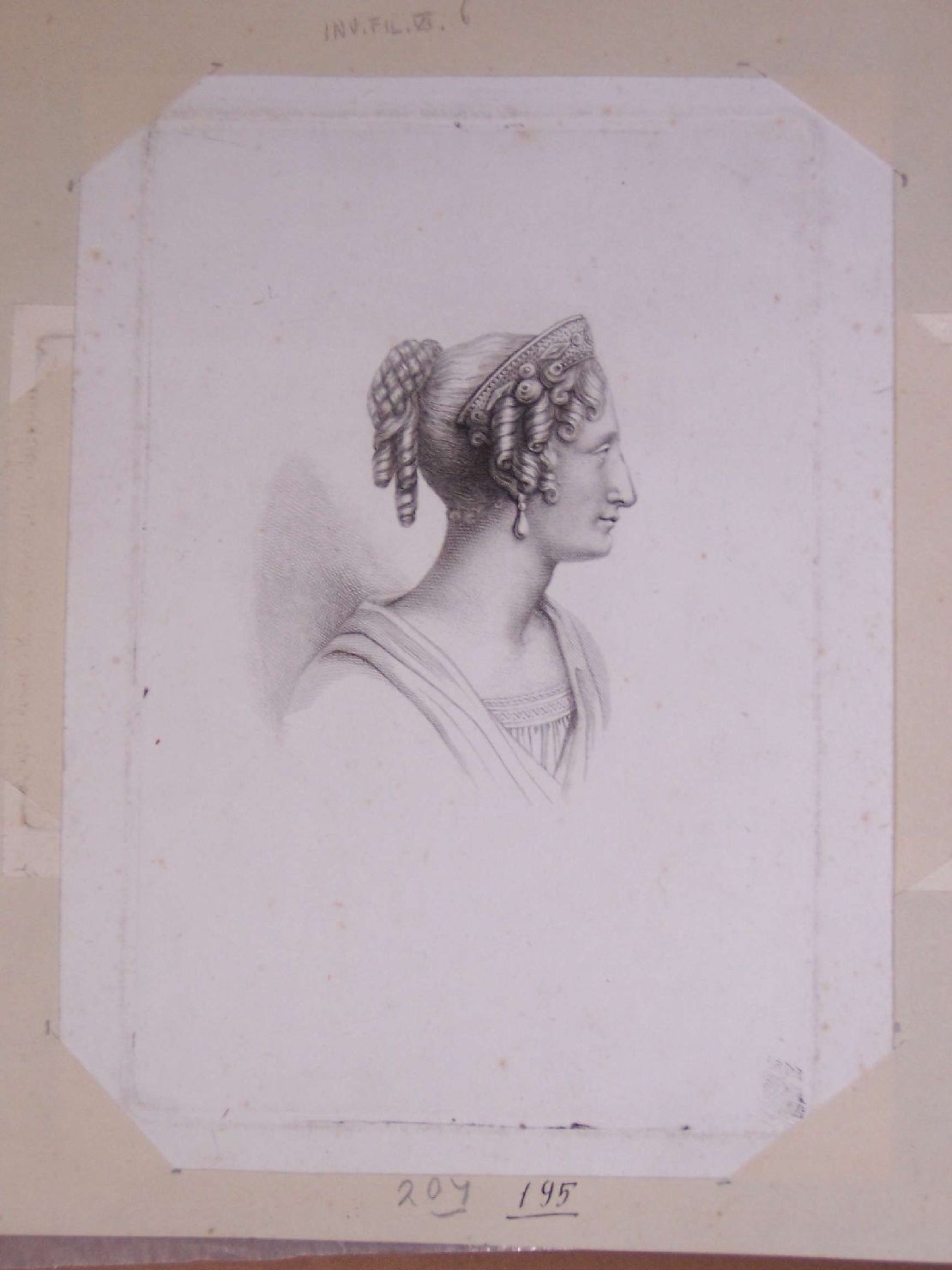 giovane donna (stampa) - ambito europeo (primo quarto sec. XIX)