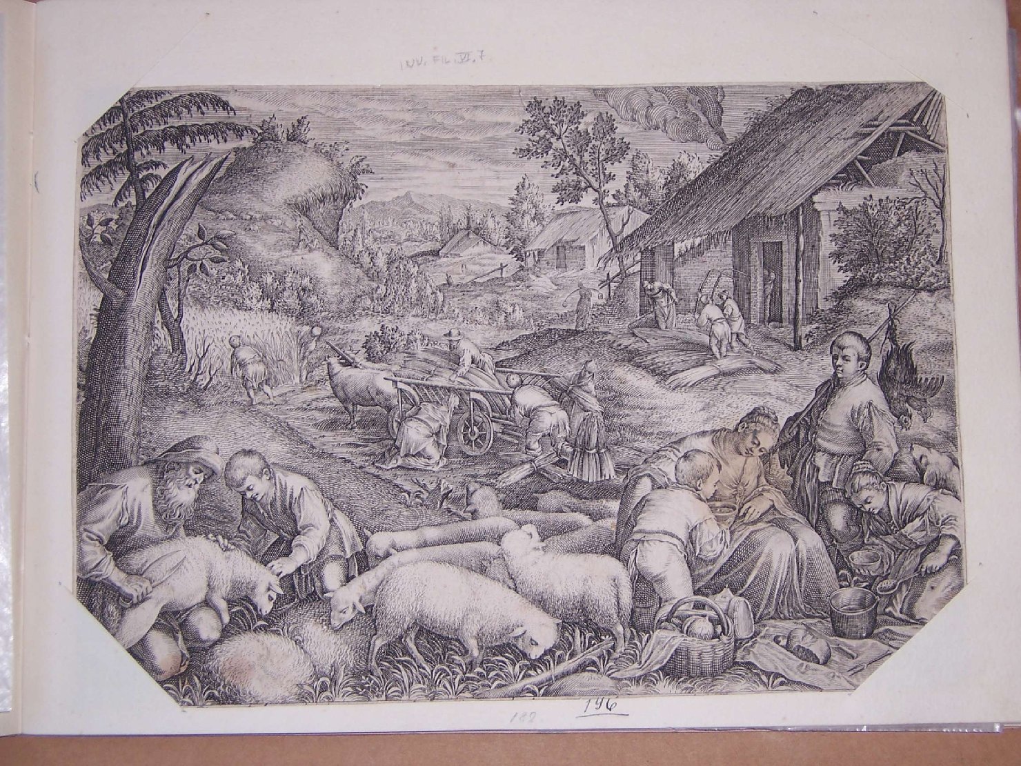 scena pastorale (stampa) - ambito europeo (sec. XVII)