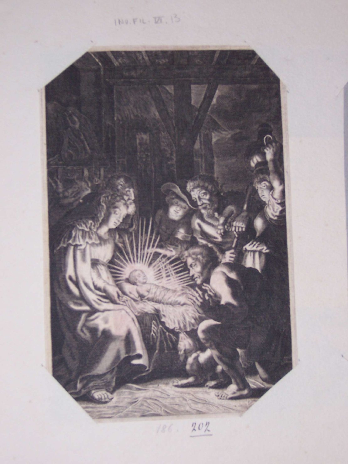 adorazione dei pastori (stampa) - ambito europeo (sec. XVII)