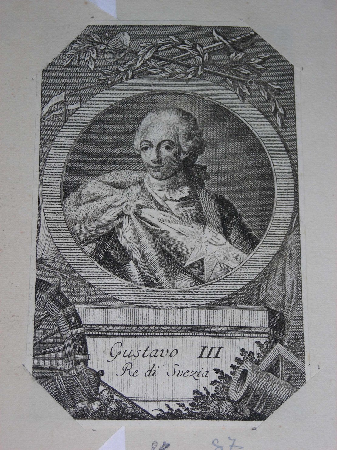 ritratto d'uomo (stampa) - ambito italiano (sec. XVIII)