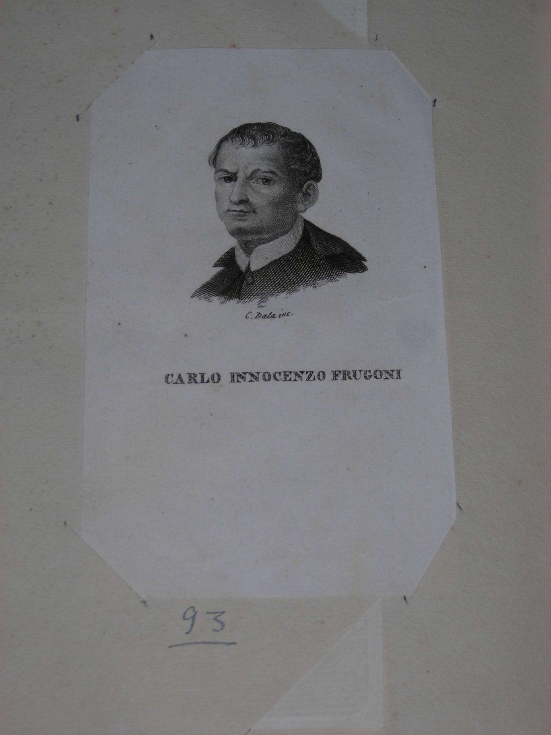 ritratto d'uomo (stampa) di Dala Giuseppe di Lorenzo (sec. XIX)