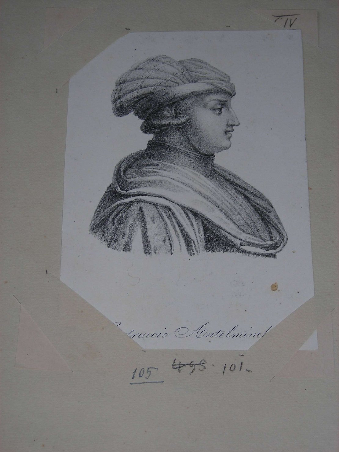 ritratto d'uomo (stampa) - ambito italiano (sec. XIX)