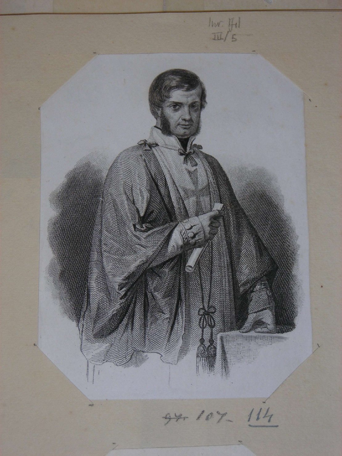 ritratto d'uomo (stampa) - ambito europeo (sec. XIX)