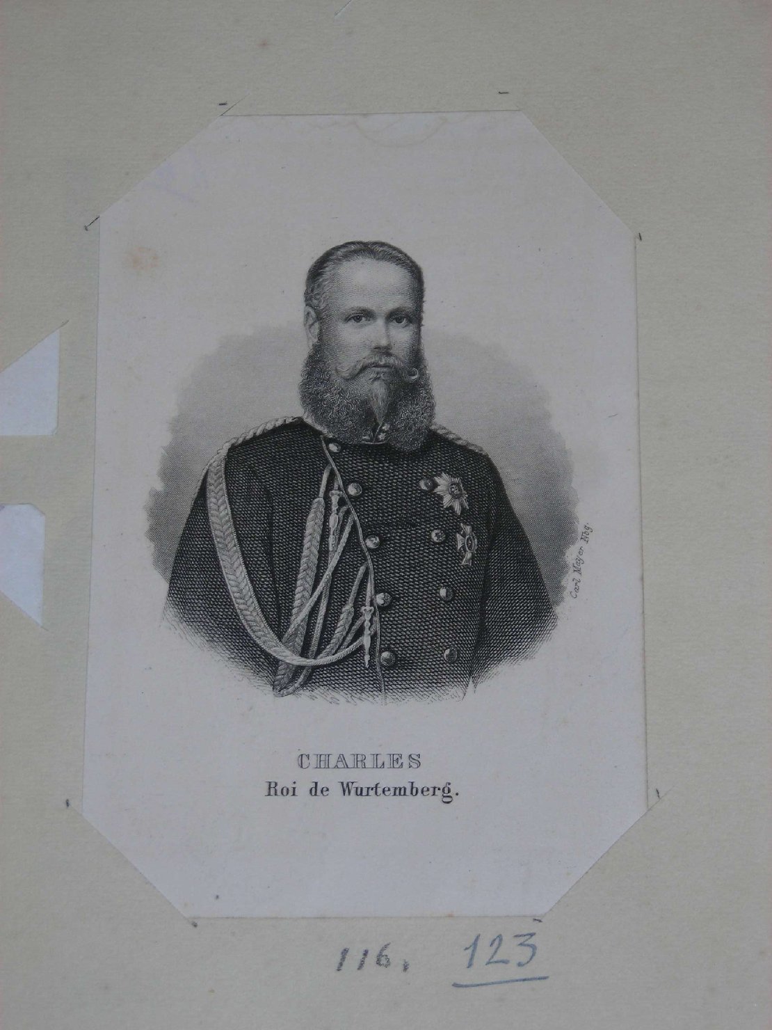 ritratto d'uomo (stampa) di Mayer Carl (sec. XIX)