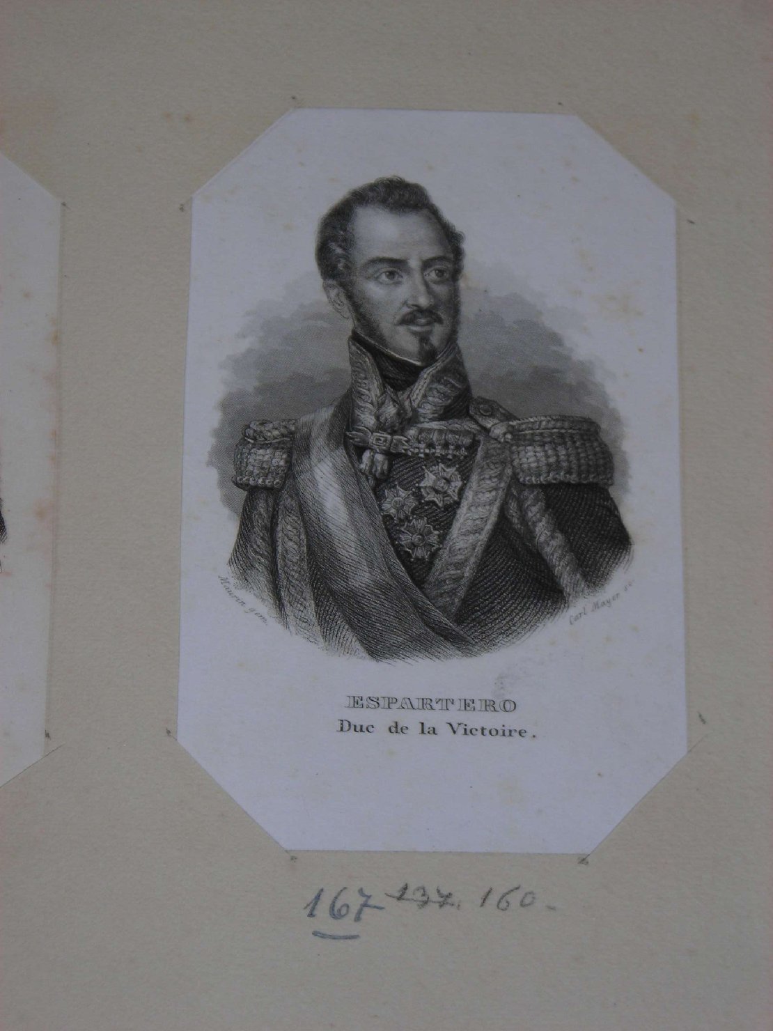 ritratto d'uomo (stampa) di Mayer Carl (sec. XIX)