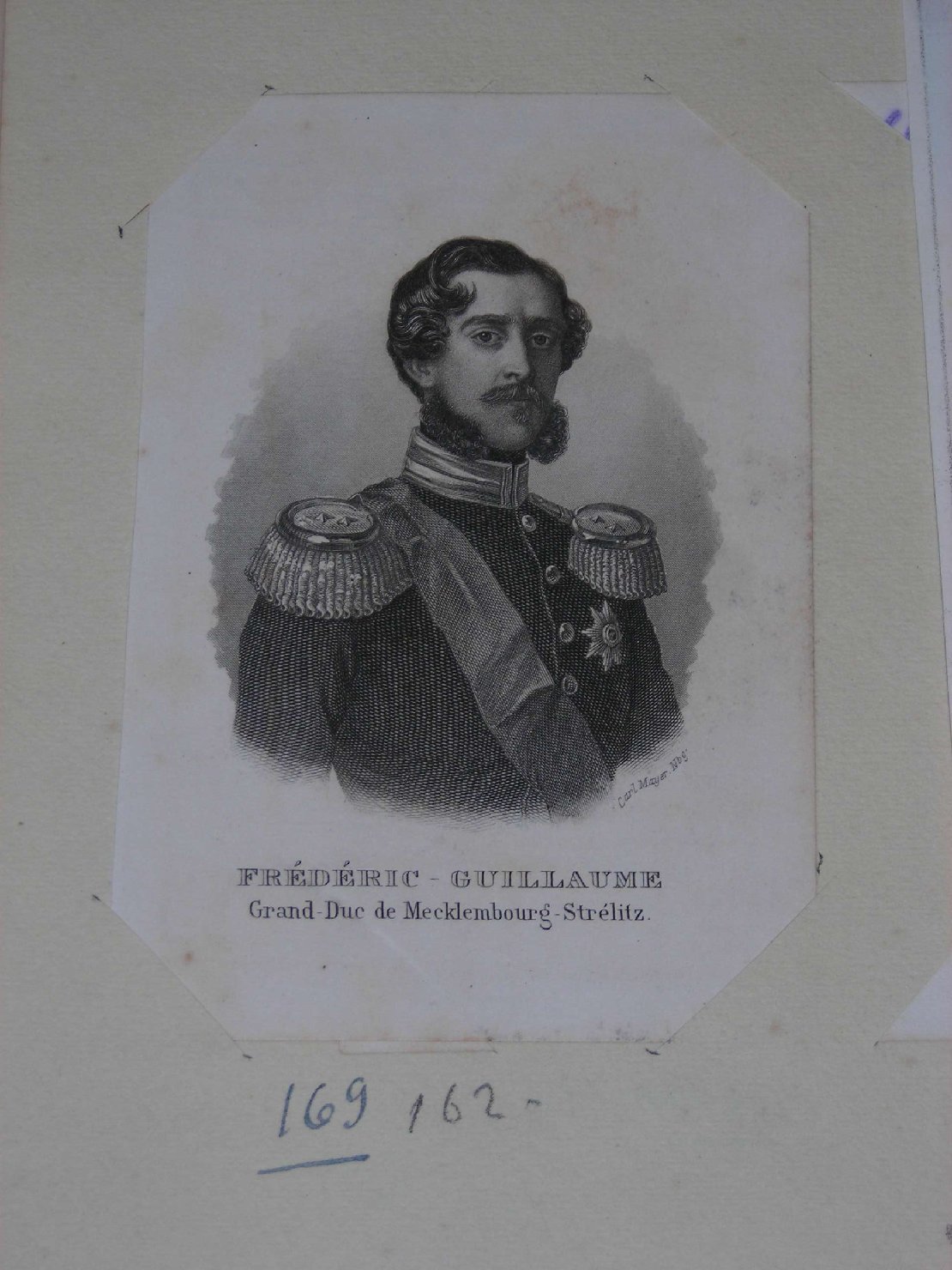 ritratto d'uomo (stampa) di Mayer Carl (sec. XIX)