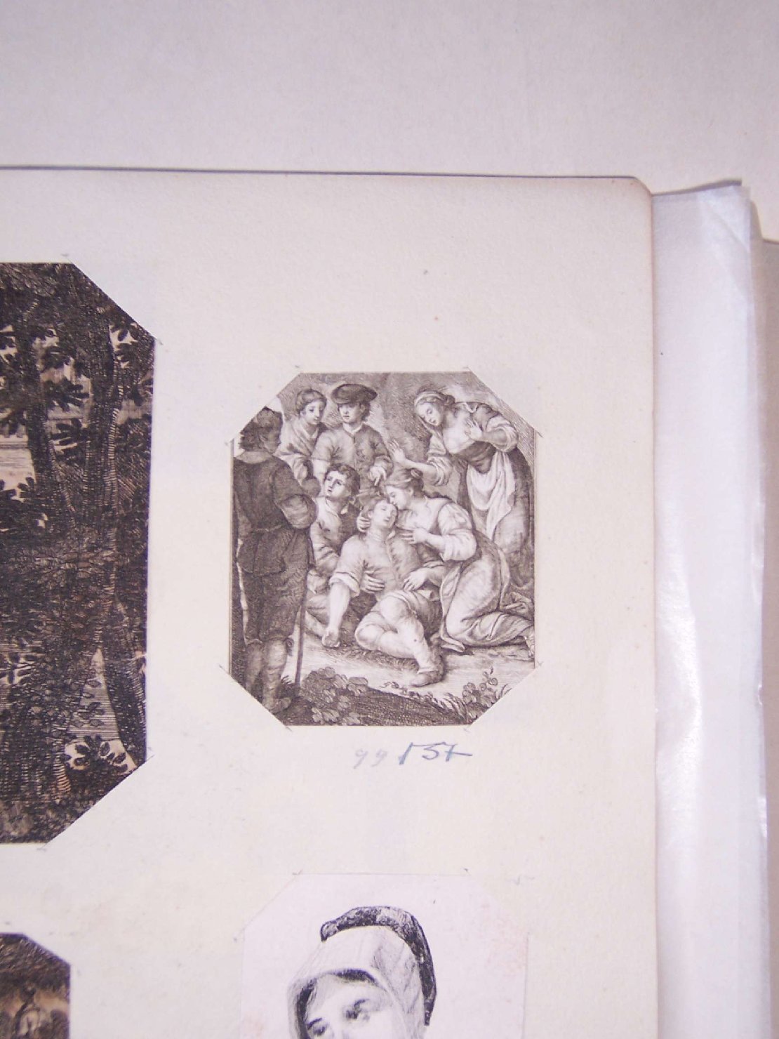 soccorsi ad un ferito (stampa) - ambito europeo (sec. XVII)