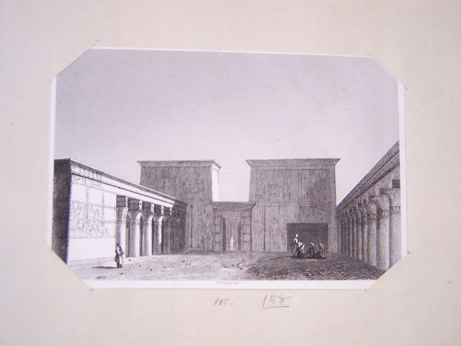 tempio egizio (stampa) di Ciceri Eugene, Taylor Isidor Justin Severin Barone, Finden William (sec. XIX)