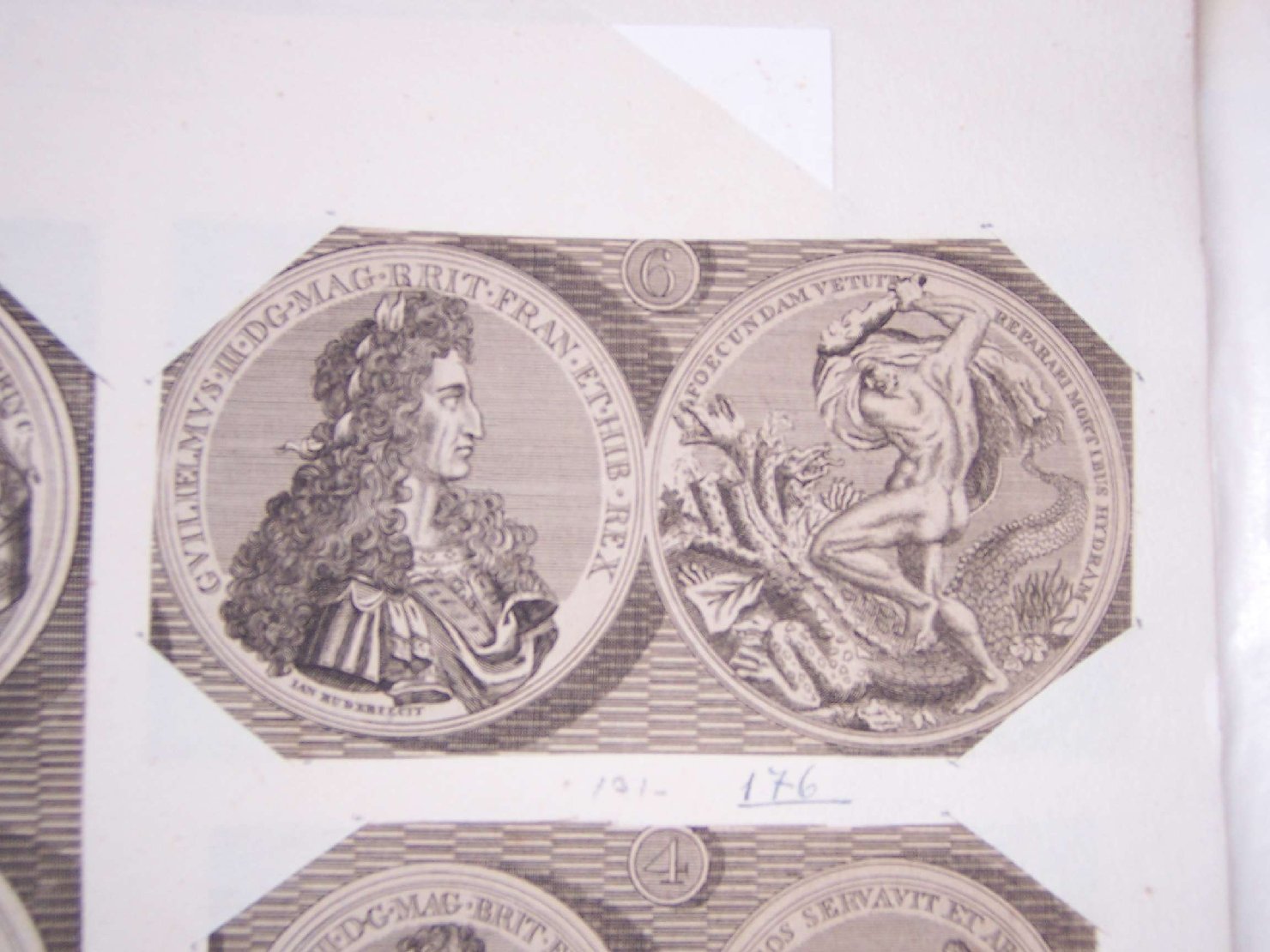 recto e verso di medaglie di Guglielmo III (stampa) - ambito europeo (sec. XVII)