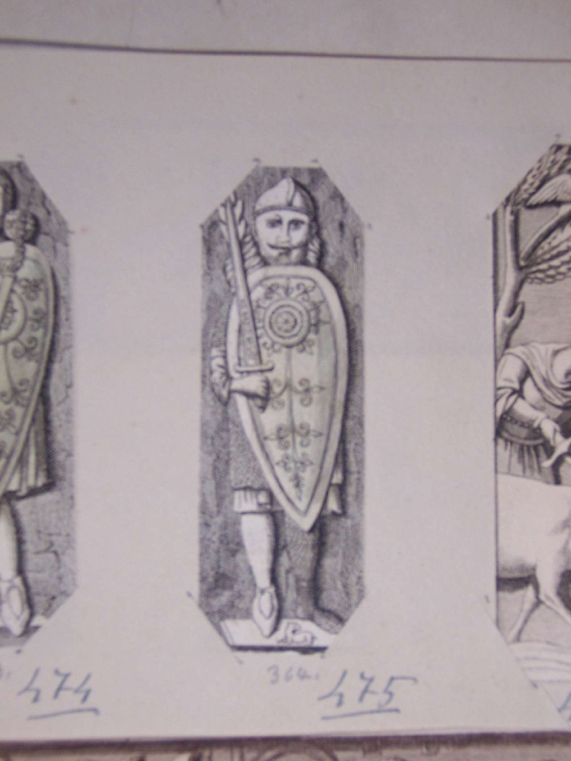 cavaliere medioevale (stampa) - ambito europeo (sec. XIX)