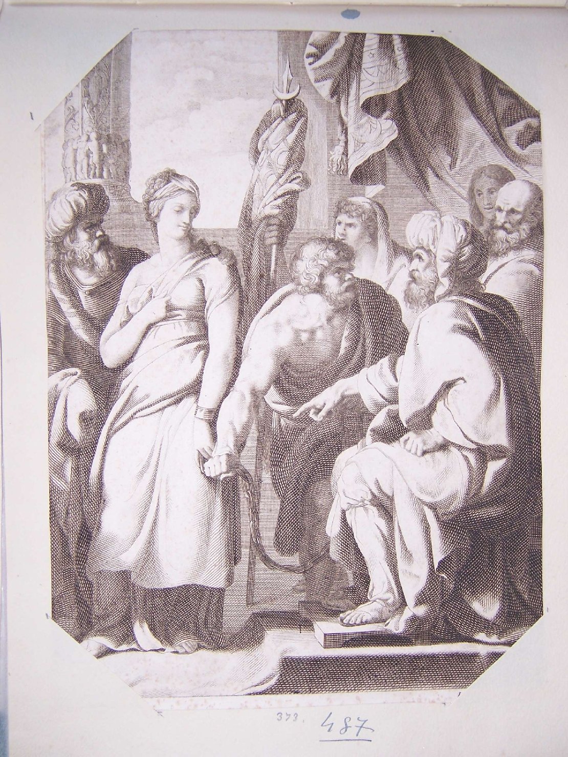 scena biblica (stampa) di Sabatelli Francesco, Migliavacca Innocenzo, Morghen Raffaello (sec. XIX)