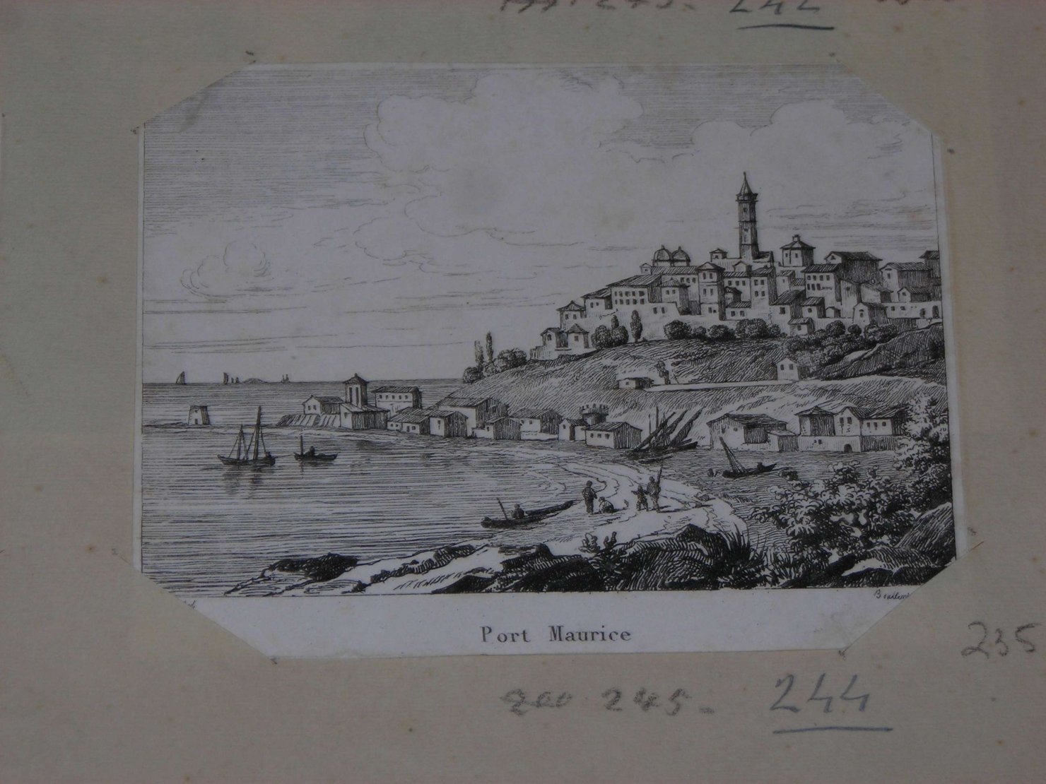 paesaggio (stampa) di Rohault de Fleury Charles, Bullora (prima metà sec. XIX)