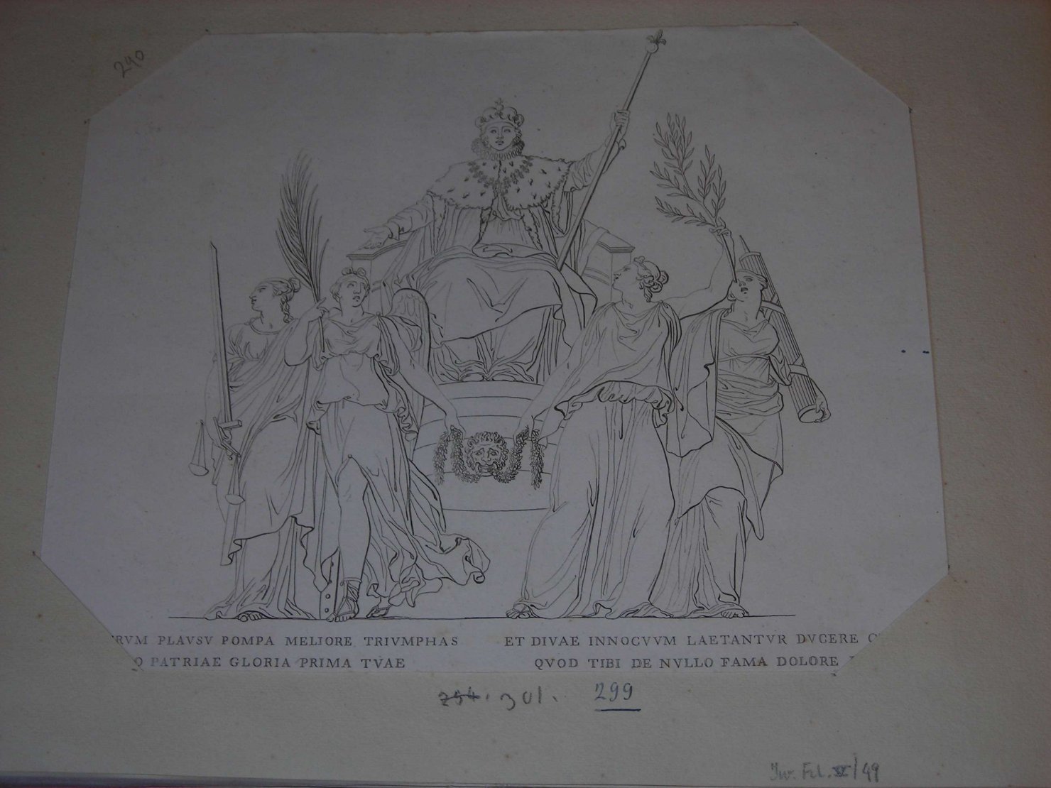 trionfo di Leopoldo II (stampa) di Palmerini Niccolò (sec. XIX)