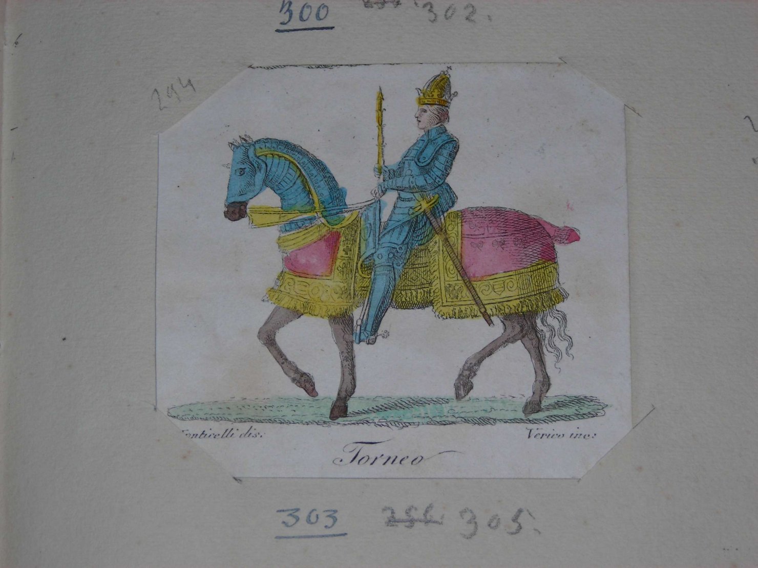 cavalieri (stampa) di Verico Antonio, Monticelli Giuseppe (sec. XIX)