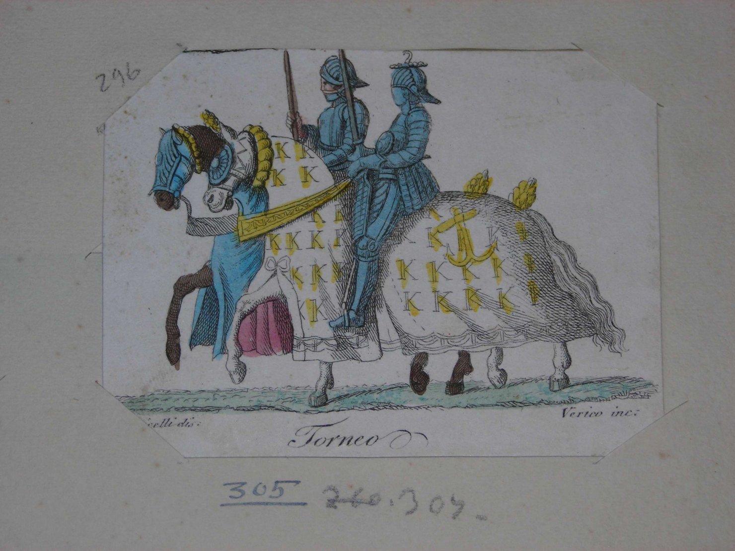 cavalieri (stampa) di Verico Antonio, Monticelli Giuseppe (sec. XIX)