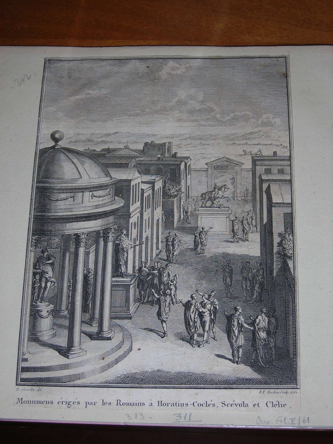 monumenti classici (stampa) di Gravelet H, Tardieu Pierre François (sec. XVIII)